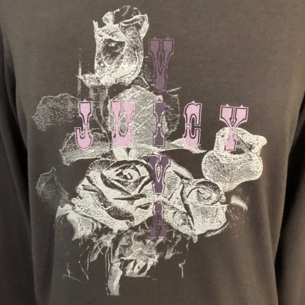 Juicy Couture Coal ‘Viva Juicy’ LS T-shirt